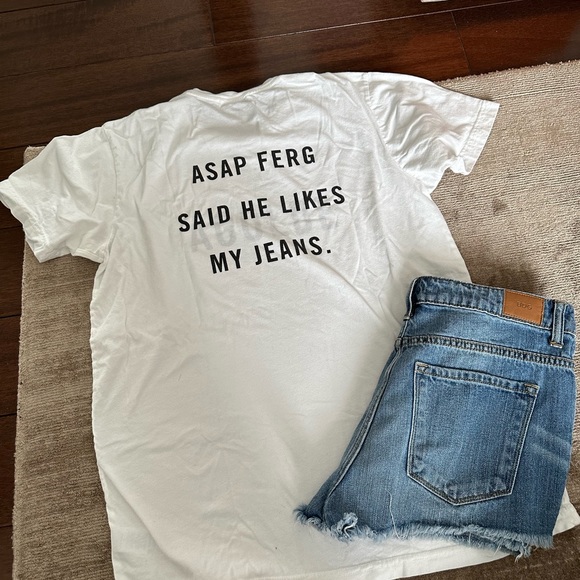 Agolde top & bdg jean shorts set - Picture 3 of 12